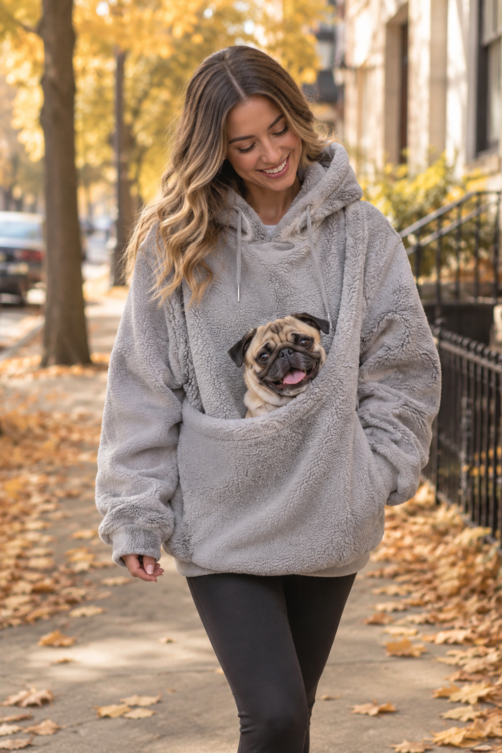 Hoodie para llevar mascotas