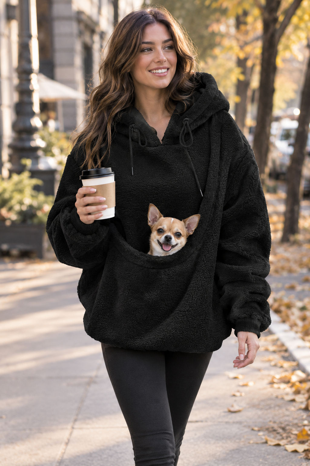 Hoodie para llevar mascotas