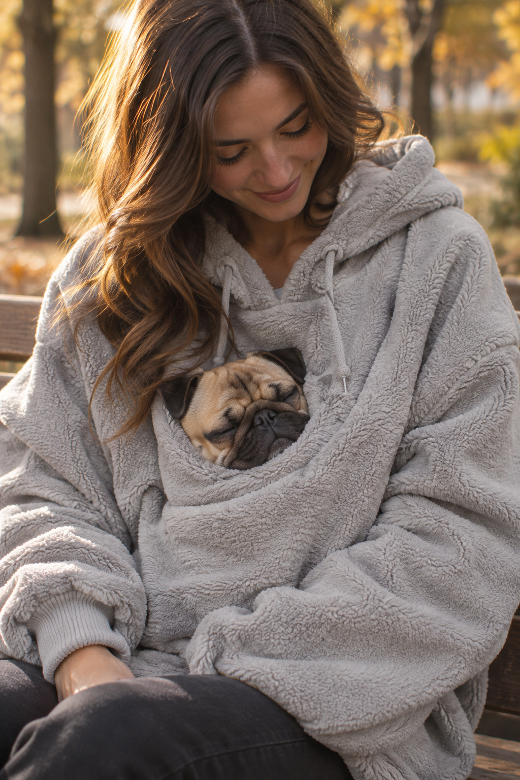 Hoodie para llevar mascotas